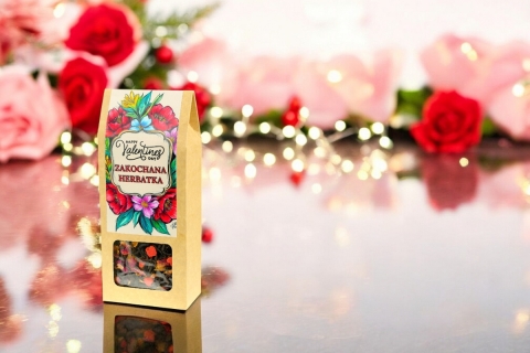 Herbata Czarna z Serduszkami ŚWIĄTYNIA MIŁOŚCI (50g) (KT) Na Walentynki !!
